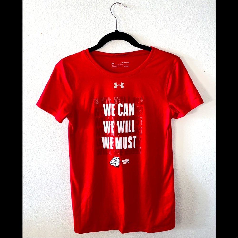 ‘Navarro Cheer Netflix’ Tee • Brand: Under Armour • Size: XS •